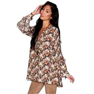 Show Me Your Mumu Floral Long Sleeve Tunic Top